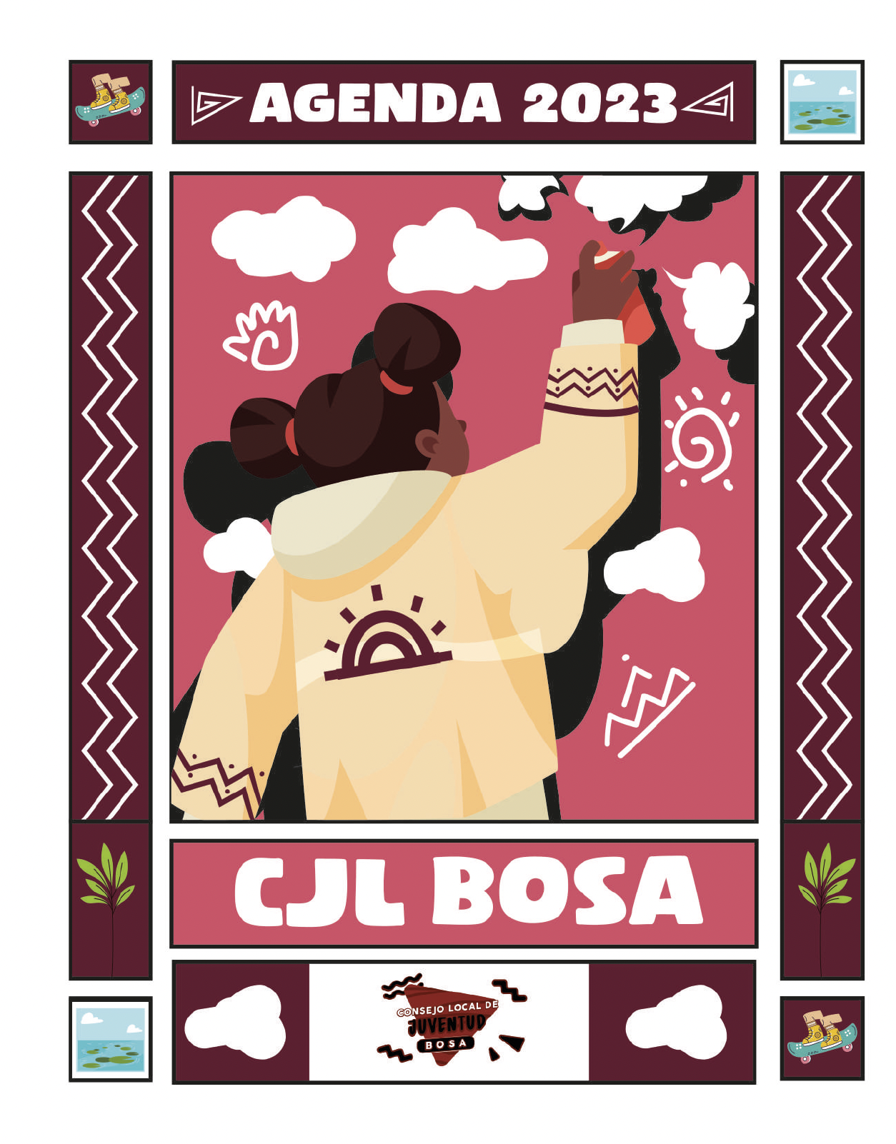 Portada Agenda Local de Juventud de Bosa