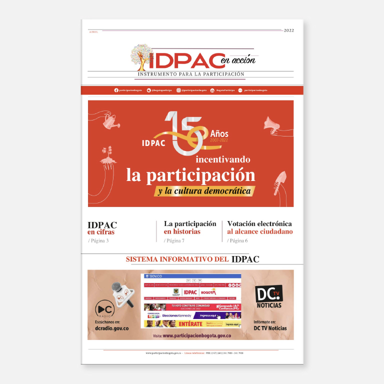IDPAC 15 años incentivando la participación y la cultura democrática 