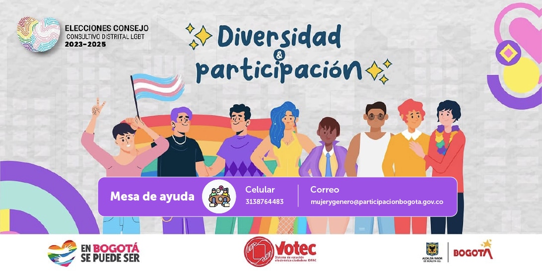 PARTICIPA EN LA ELECCIÓN DEL CONSEJO CONSULTIVO DISTRITAL LGBT 2023 – 2025