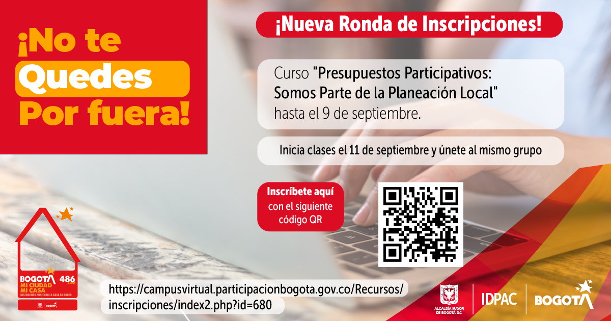 curso Presupuestos Participativos: Somos Parte de la Planeación Local