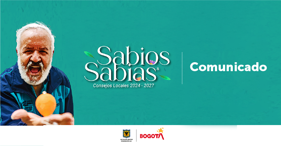 Comunicado - Proceso Eleccionario Consejos de Sabios y Sabias de Bogotá