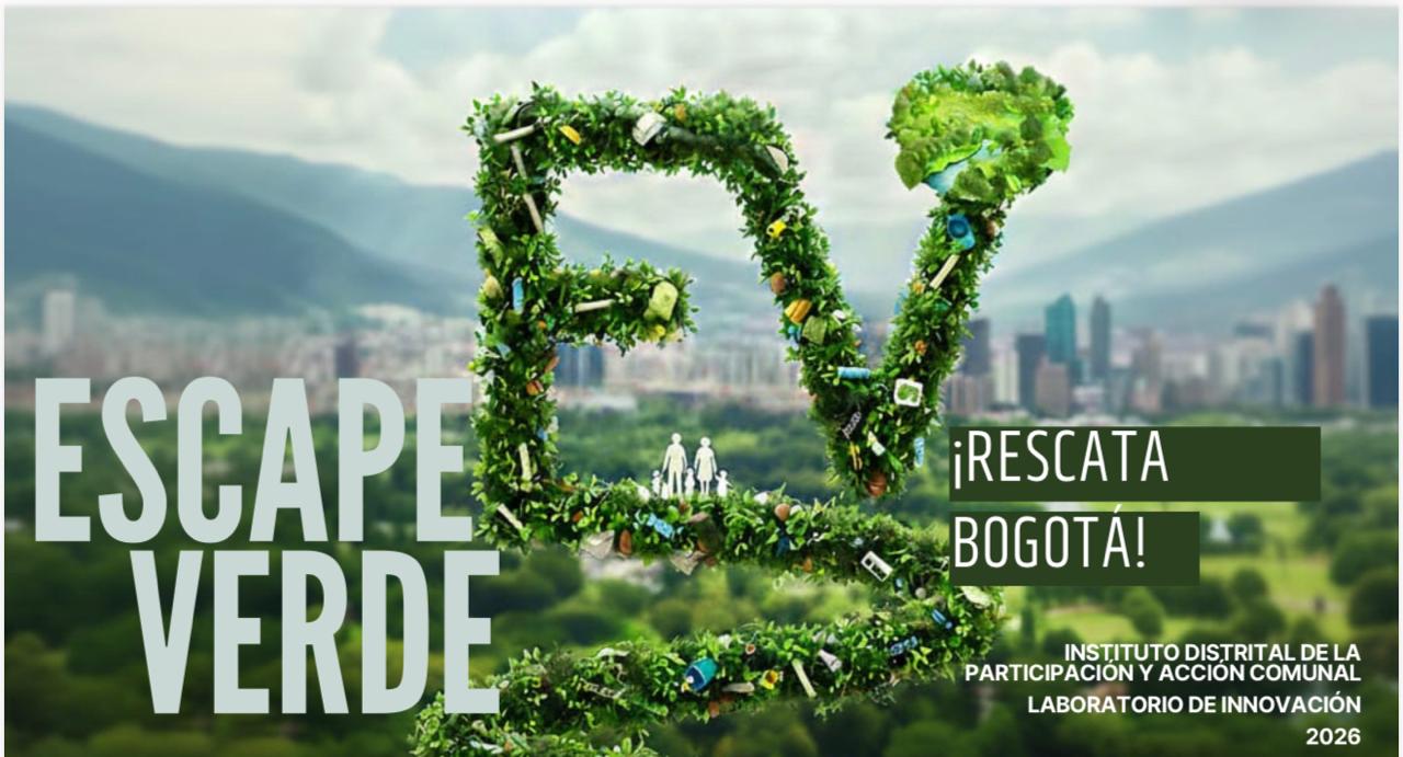 Escape Verde: Rescata Bogotá" es una experiencia interactiva que sensibiliza a la ciudadanía sobre la correcta disposición de residuos, promoviendo la participación activa a través del IDPAC en Corferias.