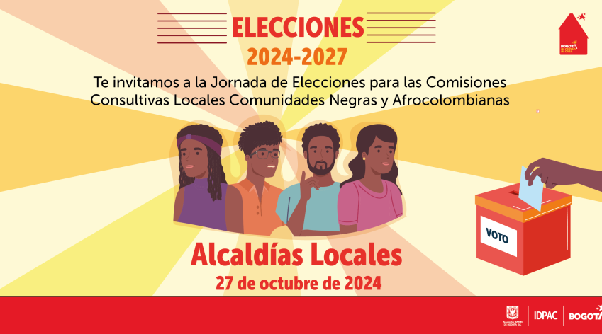 elecciones consultivas de comunidades negras y afro colombianas en localidades de Bogotá.