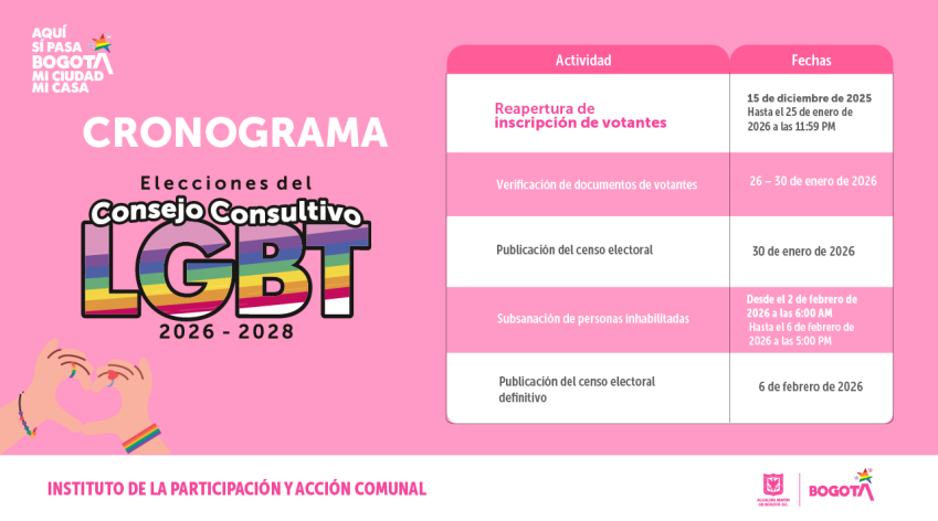 Consejo Consultivo Distrital LGBT 2026-2028